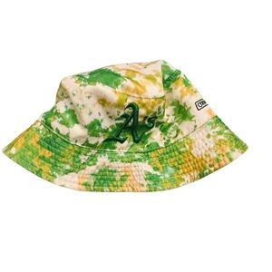 MLB Green and Yellow Tie-Dye Bucket Hat